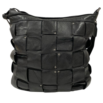 Ulrika Squares Shoulder Väska i Skinn Svart