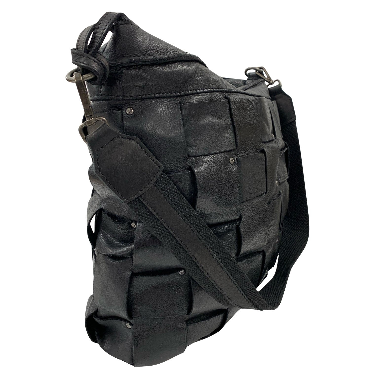 Ulrika Squares Shoulder Väska i Skinn Svart