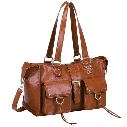 Ulrika Shine Handväska Cognac