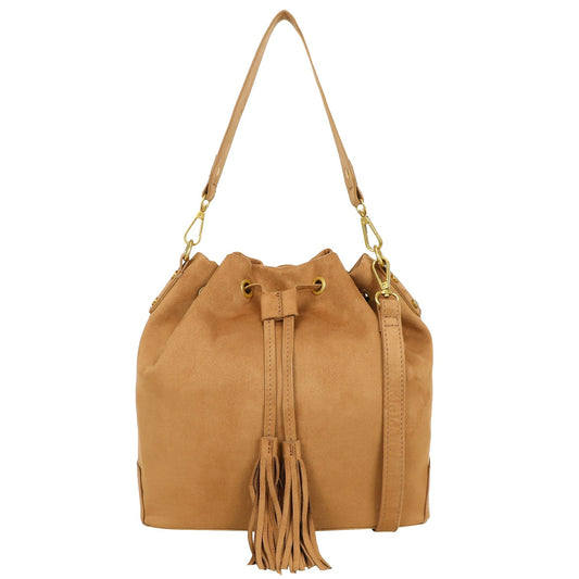 Ulrika Suede Hinkväska Cognac