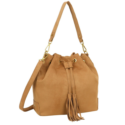 Ulrika Suede Hinkväska Cognac