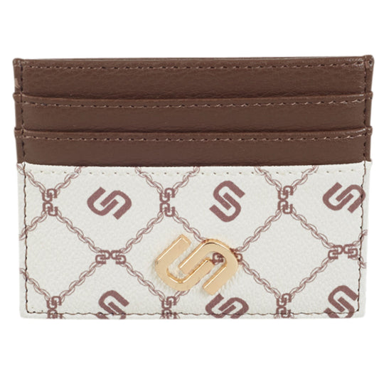 Ulrika Printed Korthållare Brun