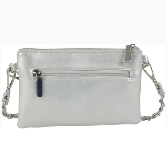 Ulrika Quiltad Pouch-väska Silver