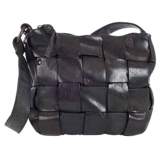 Ulrika Squares Axelremsväska i Skinn Svart