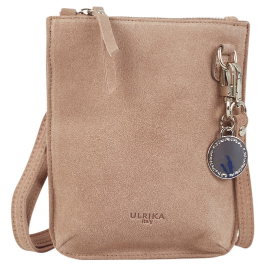 Ulrika Italy Mobilväska i Mockaskinn Beige