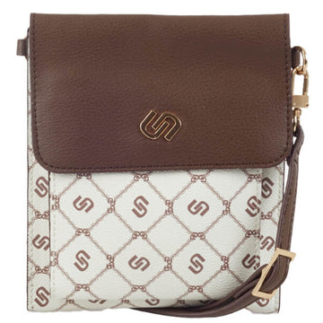 Ulrika Printed Mobilväska Brun