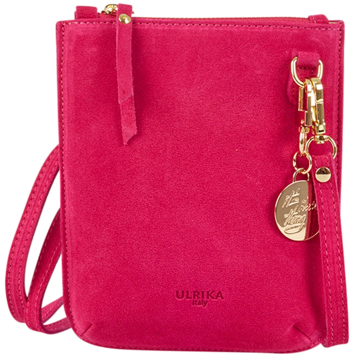 Ulrika Italy Mobilväska i Mockaskinn Cerise