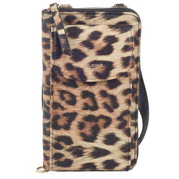 Ulrika Phone Axelremsväska Liten Leopard