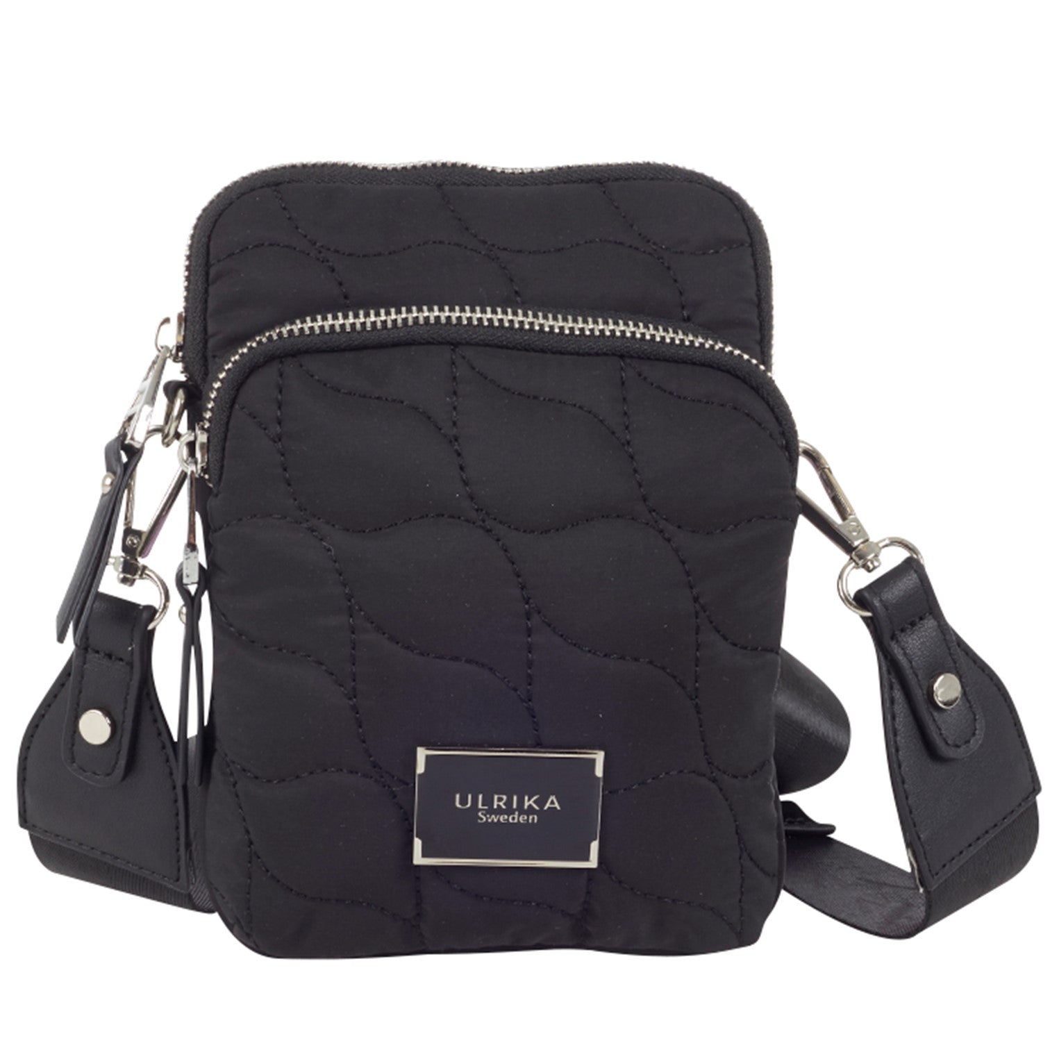 Ulrika Nylon Bubbles Mobilväska Svart