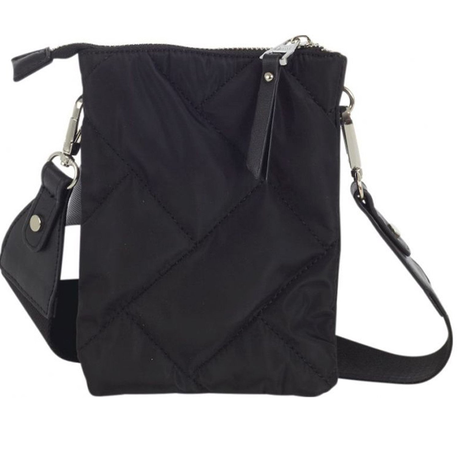 Ulrika Quilt Nylon Mobilväska Svart