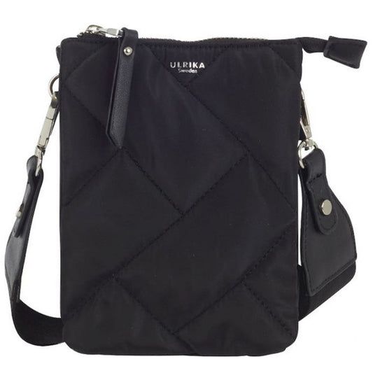 Ulrika Quilt Nylon Mobilväska Svart