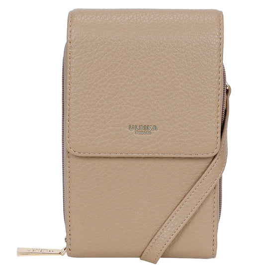 Ulrika Dam Mobilväska Liten Taupe