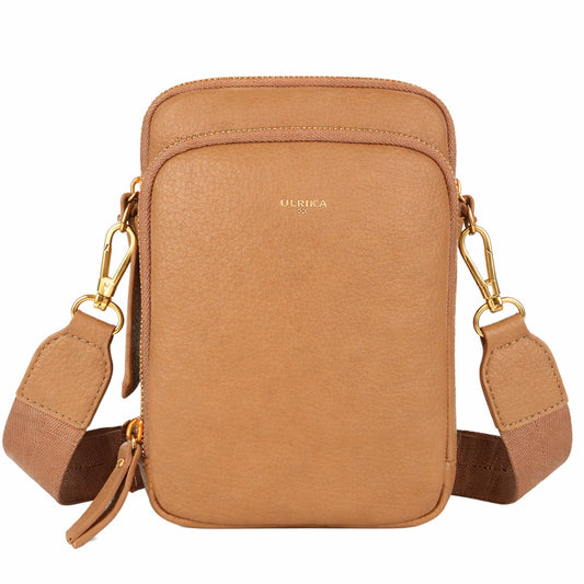 Ulrika Pocket Mobilväska Cognac