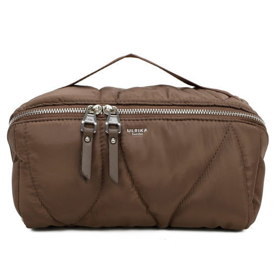Ulrika Quilt Necessär med handtag Brun