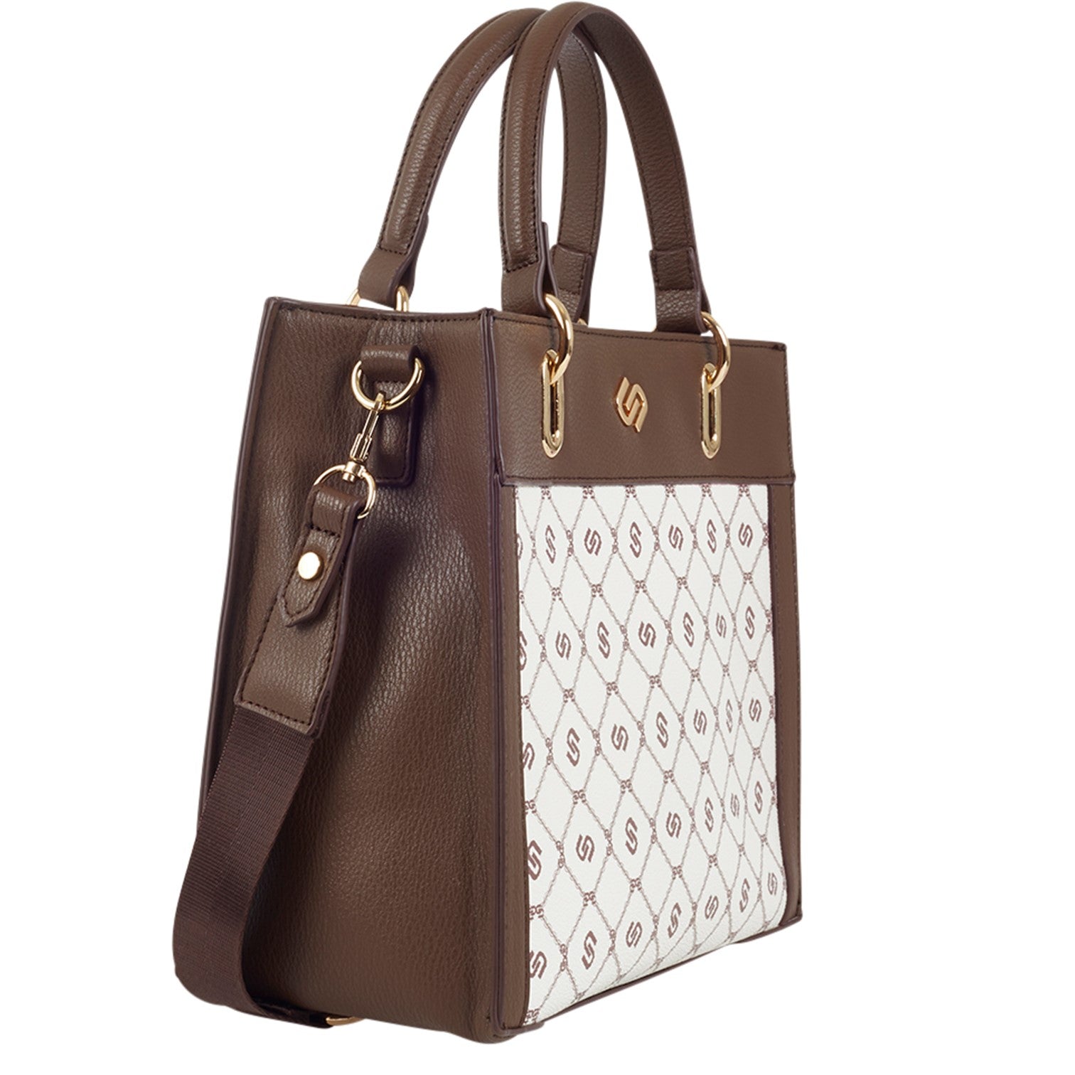 Ulrika Printed Handväska Brun