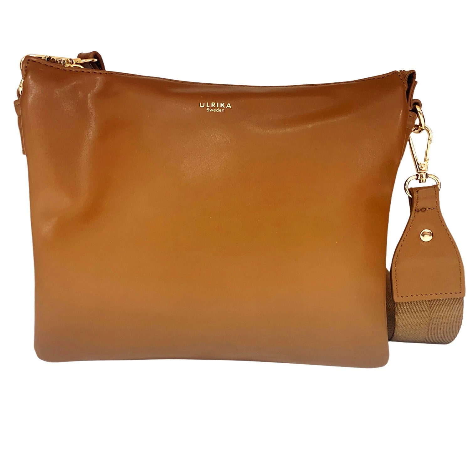 Ulrika Raw Axelremsväska Brun