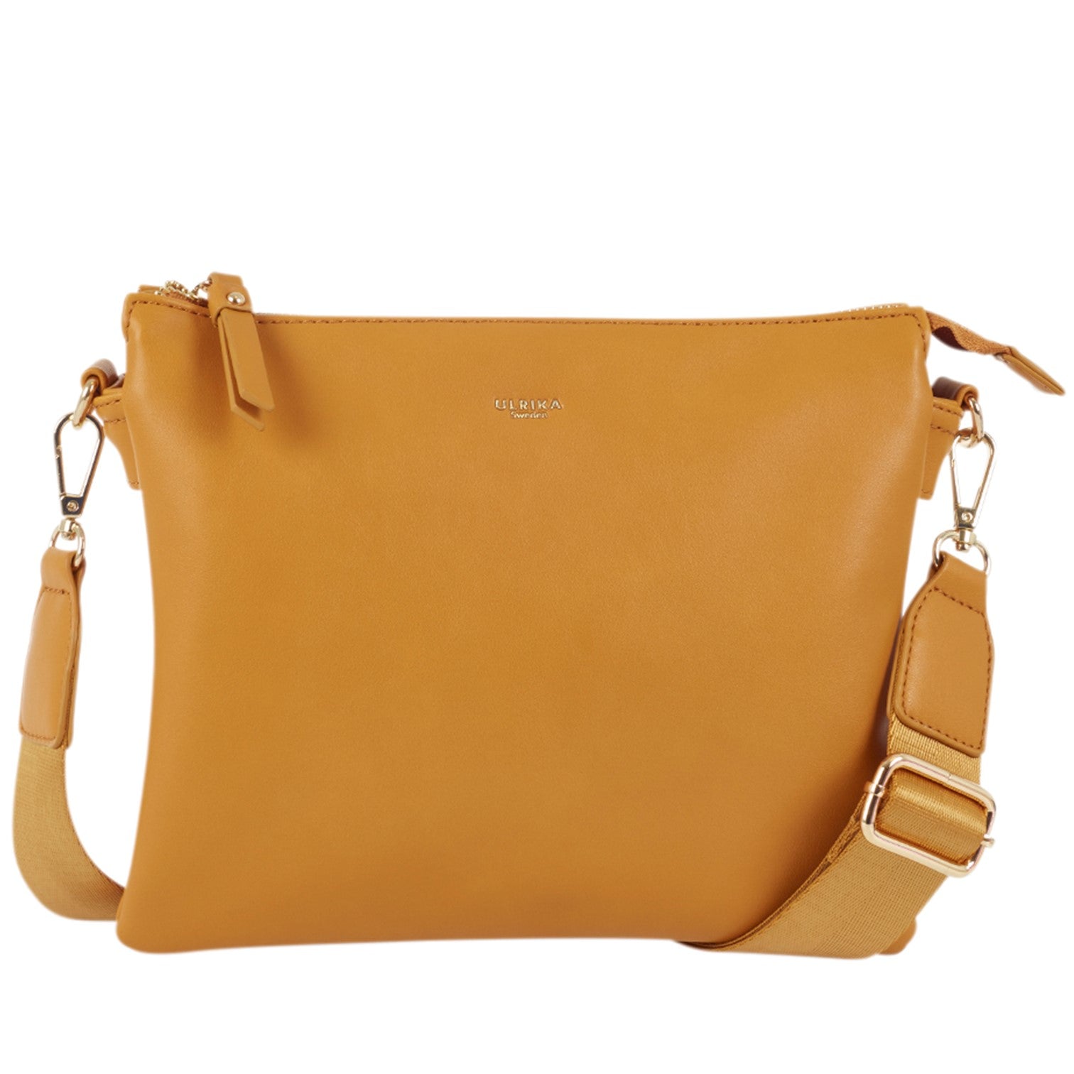 Ulrika Raw Axelremsväska Senapsgul