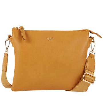 Ulrika Raw Axelremsväska Senapsgul