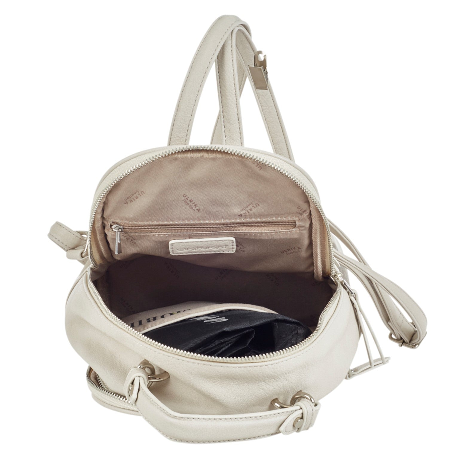 Ulrika Design Ryggsäck Liten Vit Beige