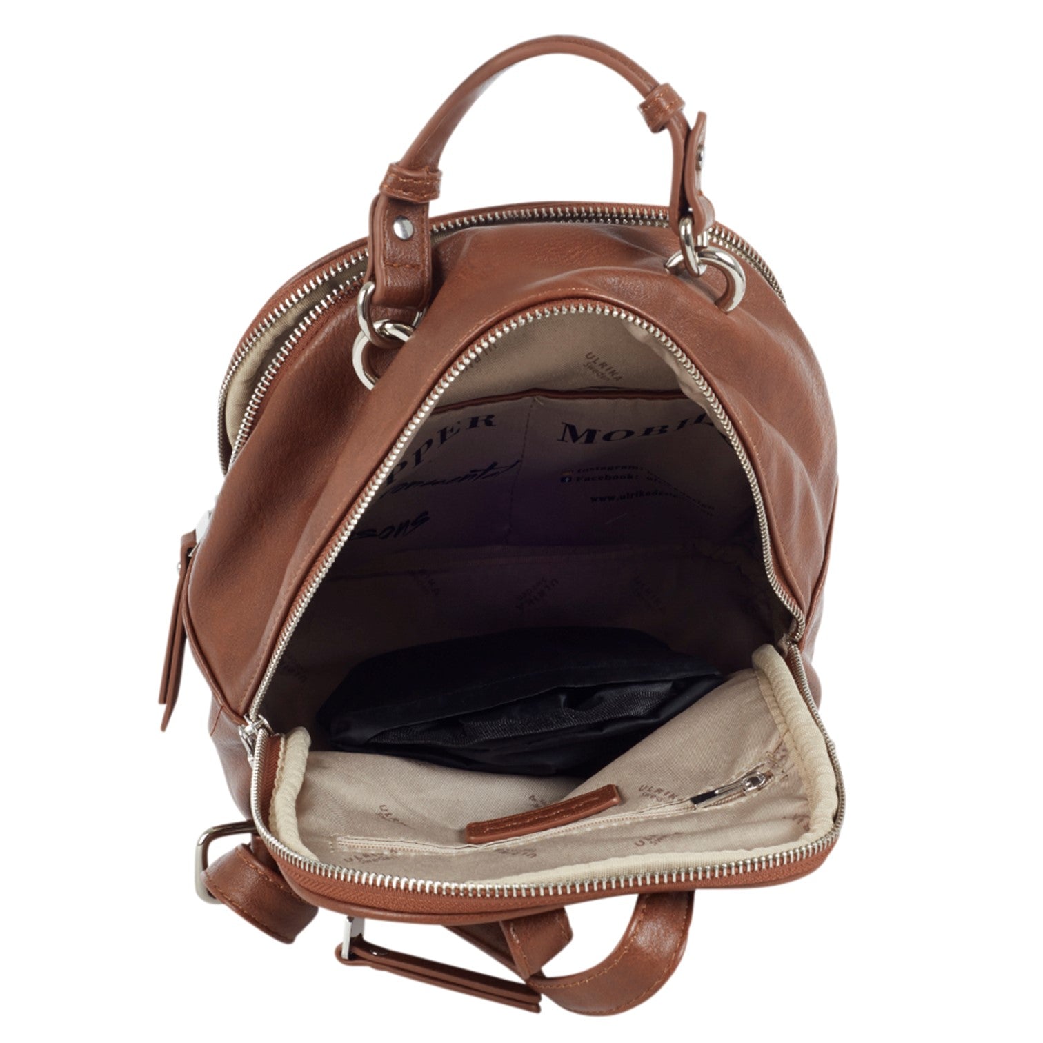 Ulrika Design Ryggsäck Liten Brun