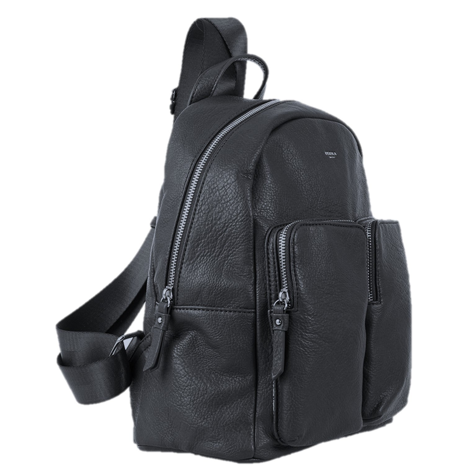 Ulrika Pocket Stor Ryggsäck Svart