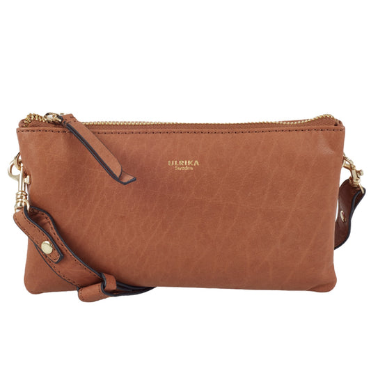 Ulrika Lyx Axelremsväska Liten i Skinn Cognac