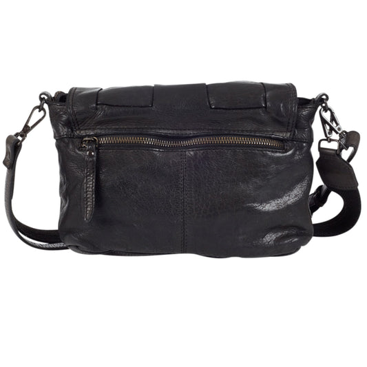 Ulrika Squares Axelremsväska i Skinn Svart