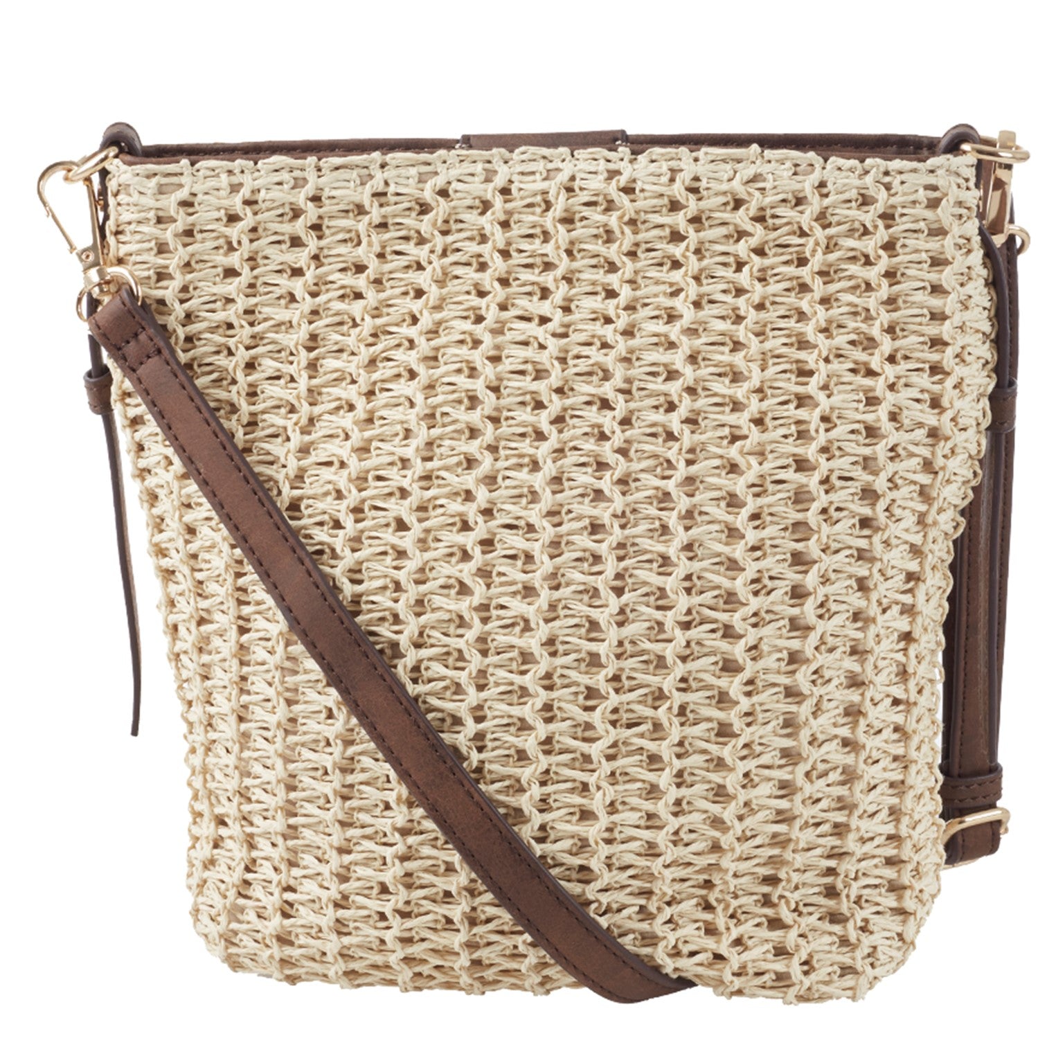 Ulrika Straw Axelväska Natur