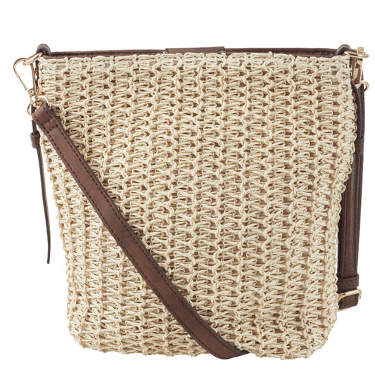 Ulrika Straw Axelväska Natur