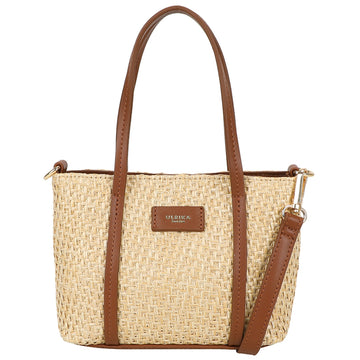Ulrika Straw Mini Handväska Natur
