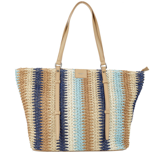 Ulrika Straw Kasse Blå