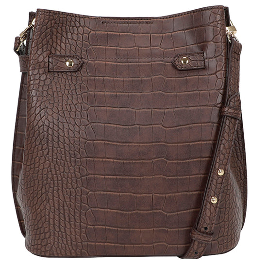 Ulrika Krokodil Hinkväska Brun
