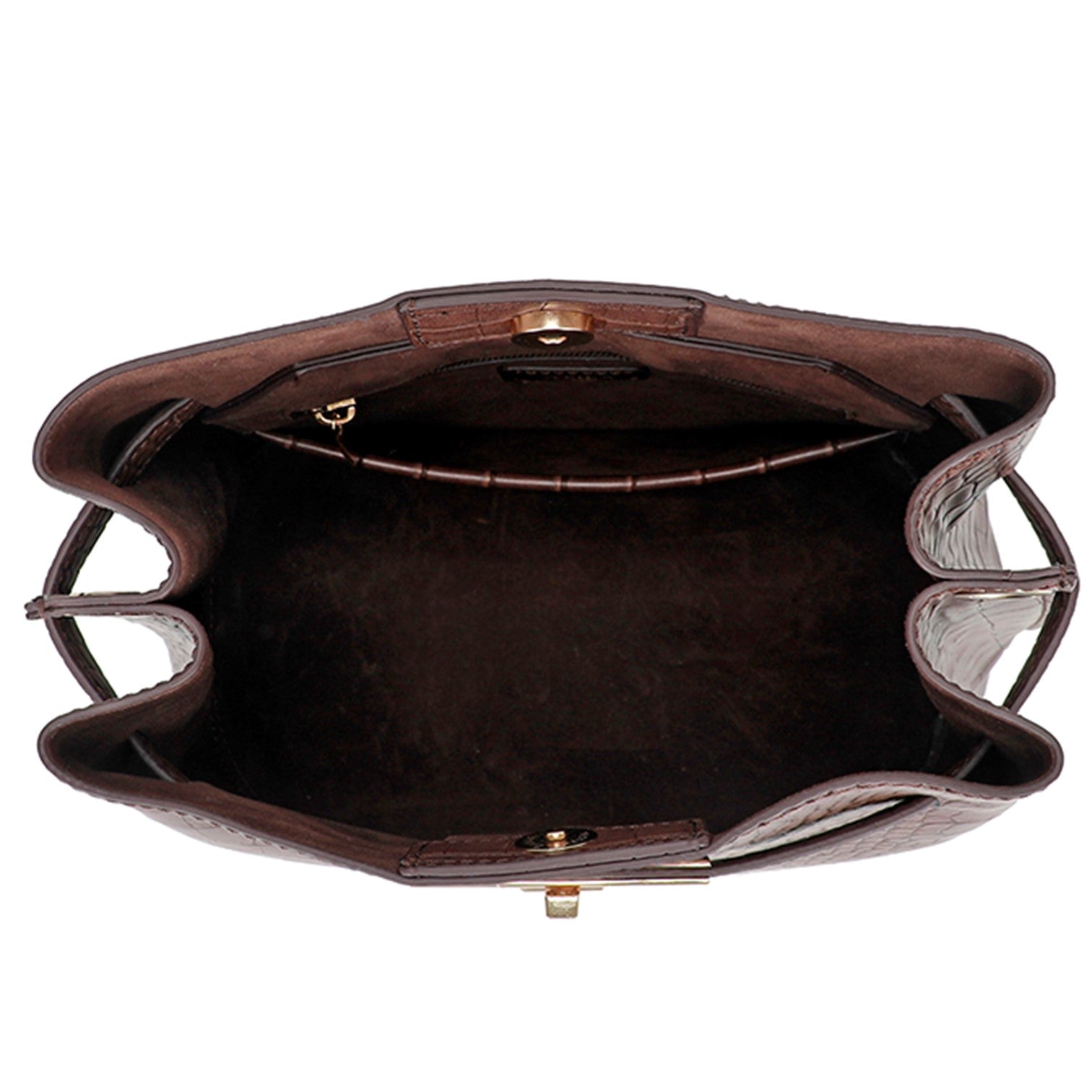 Ulrika Krokodil Hinkväska Brun