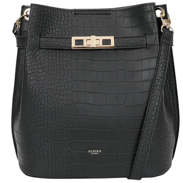 Ulrika Krokodil Hinkväska Svart
