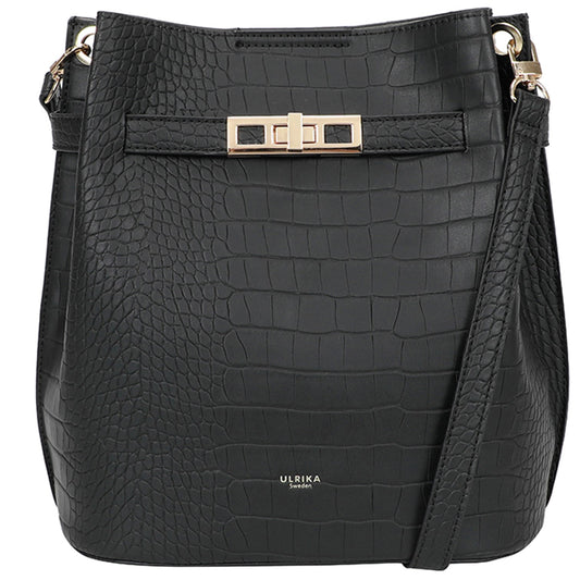 Ulrika Krokodil Hinkväska Svart