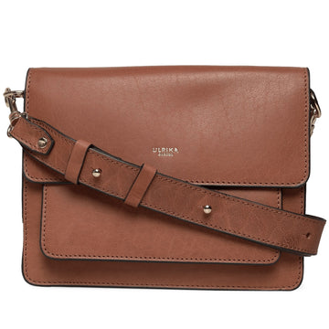 Ulrika Lyx Lockväska i Skinn Cognac