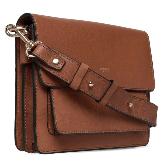 Ulrika Lyx Lockväska i Skinn Cognac