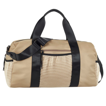 Ulrika Design Nylon Weekendbag Beige